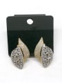 thumb GODKI Luxury Women Wedding Dubai Copper With Double Plated Delicate Irregular Earrings 0