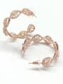 thumb GODKI Luxury Women Wedding Dubai Copper With Rose Gold Plated Fashion Hook Earrings 0