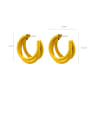 thumb Alloy With Acrylic Simplistic Geometric Hoop Earrings 5