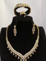 thumb GODKI Luxury Women Wedding Dubai Copper With MIX Plated Fashion Water Drop 4 Piece Jewelry Set 0