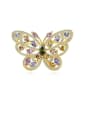thumb Copper With Gold Plated Delicate Butterfly Brooches 0