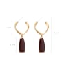 thumb Alloy With  Rose Gold Plated Simplistic Geometric Drop Earrings 4