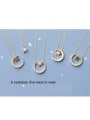 thumb 925 Sterling Silver With 18k Gold Plated Delicate Star  Cubic Zirconia Necklaces 3