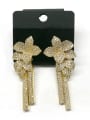thumb GODKI Luxury Women Wedding Dubai Copper With Gold Plated Trendy Flower Drop Earrings 0