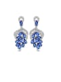 thumb Copper With  Cubic Zirconia Delicate Friut Grape Drop Earrings 0