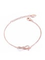 thumb Copper With Rose Gold Plated Simplistic Bowknot Bracelets 0