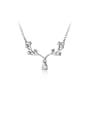 thumb 925 Sterling Silver With Platinum Plated Personality Water Drop Necklaces 0