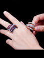 thumb Copper With Cubic Zirconia Personalized multi-layer surround  Rings 1