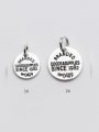 thumb 925 Sterling Silver With Silver Plated Personality Round Charms 1