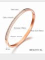 thumb Stainless Steel With Rose Gold Plated Simplistic Round Bangles 3