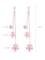 thumb Alloy With Rose Gold Plated Fashion Flower tassel Drop Earrings 4