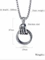 thumb Stainless Steel With Personality Skull and ghosts Chain Pendants 3