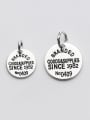 thumb 925 Sterling Silver With Silver Plated Personality Round Charms 0