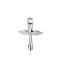 thumb 316L Surgical Steel With Platinum Plated Personality Angel Wings Cross Men's  Pendants 0