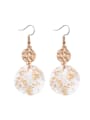 thumb Alloy With Gold Plated Fashion Round Chandelier Earrings 0