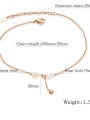 thumb Stainless Steel With Rose Gold Plated Fashion Butterfly wing Anklets 2