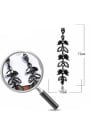 thumb Stainless Steel With Inserted drill  Luxury Leaf Earrings 2