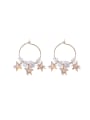 thumb Alloy With Gold Plated Fashion Star Hoop Earrings 0