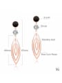 thumb Stainless Steel With Rose Gold Plated Fashion Leaf Earrings 2