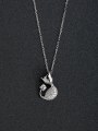 thumb Micro inlay Cat 925 Silver Necklaces 0