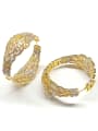 thumb GODKI Luxury Women Wedding Dubai Copper With Mix Plated Fashion Oval Earrings 0