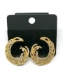 thumb GODKI Luxury Women Wedding Dubai Copper With Gold Plated Fashion Hook Stud Earrings 0