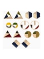 thumb Alloy With Gold Plated Trendy Geometric Stud Earrings 0