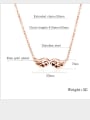 thumb Stainless Steel With Rose Gold Plated Fashion Angel wings Necklaces 3