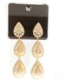 thumb GODKI Luxury Women Wedding Dubai Copper With Gold Plated Luxury Water Drop Earrings 0