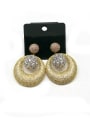 thumb GODKI Luxury Women Wedding Dubai Copper With Mix Plated Classic Round Earrings 0