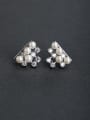 thumb Elegant Imitation pearls 925 silver Stud earrings 0