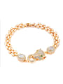 thumb Copper With 18k Gold Plated Personality Animal leopard Bracelets 0