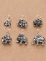 thumb Thai Silver With Antique Silver Plated Vintage Animal Elephant Charms 3