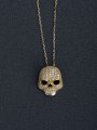 thumb Deluxe drills Skull 925 silver necklaces 1