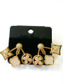 thumb GODKI Luxury Women Wedding Dubai Copper With Gold Plated Fashion Geometric Earrings 0