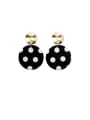 thumb Alloy With Imitation Gold Plated Fashion Round Chandelier Earrings 1
