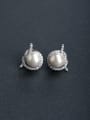 thumb Elegant Imitation pearls 925 silver Stud earrings 0