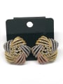 thumb GODKI Luxury Women Wedding Dubai Copper With Mix Plated Delicate Star Earrings 0