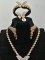thumb GODKI Luxury Women Wedding Dubai Copper With MIX Plated Fashion Butterfly 4 Piece Jewelry Set 0