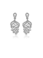 thumb Copper With  Cubic Zirconia Delicate Friut Grape Drop Earrings 4