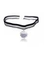 thumb Stainless Steel With Fashion Animal/flower/ball Lace choker Necklaces 0