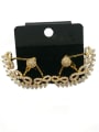 thumb GODKI Luxury Women Wedding Dubai Copper With Gold Plated Fashion Bowknot Earrings 0
