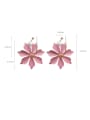thumb Alloy With Champagne Gold Plated Fashion Flower Hook Earrings 3