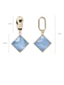 thumb Alloy With Acrylic  Simplistic Square Drop Earrings 4