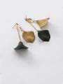 thumb Alloy With Imitation Gold Plated Simplistic Leaf Drop Earrings 2