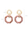 thumb Alloy With Imitation Gold Plated Fashion Geometry Lrregular Drop Earrings 2