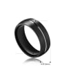 thumb Stainless Steel With Gun Plated Simplistic Men Rings 2