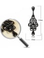 thumb Stainless Steel With Inserted drill  Luxury Water Drop Earrings 2