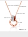 thumb Stainless Steel With Rose Gold Plated Trendy Round Necklaces 3