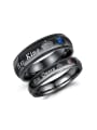 thumb Stainless Steel With Gun Plated Personality Men Rings 0